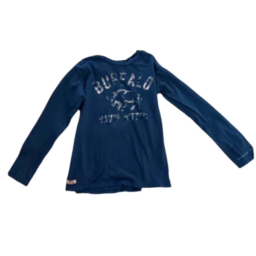 Buffalo David Button Blue Long Sleeve Boys Size 6